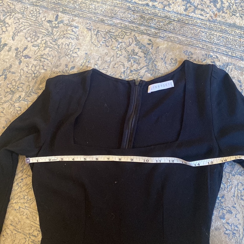 Flynn Skye Black Square Neck Mini Dress - Picture 6 of 8